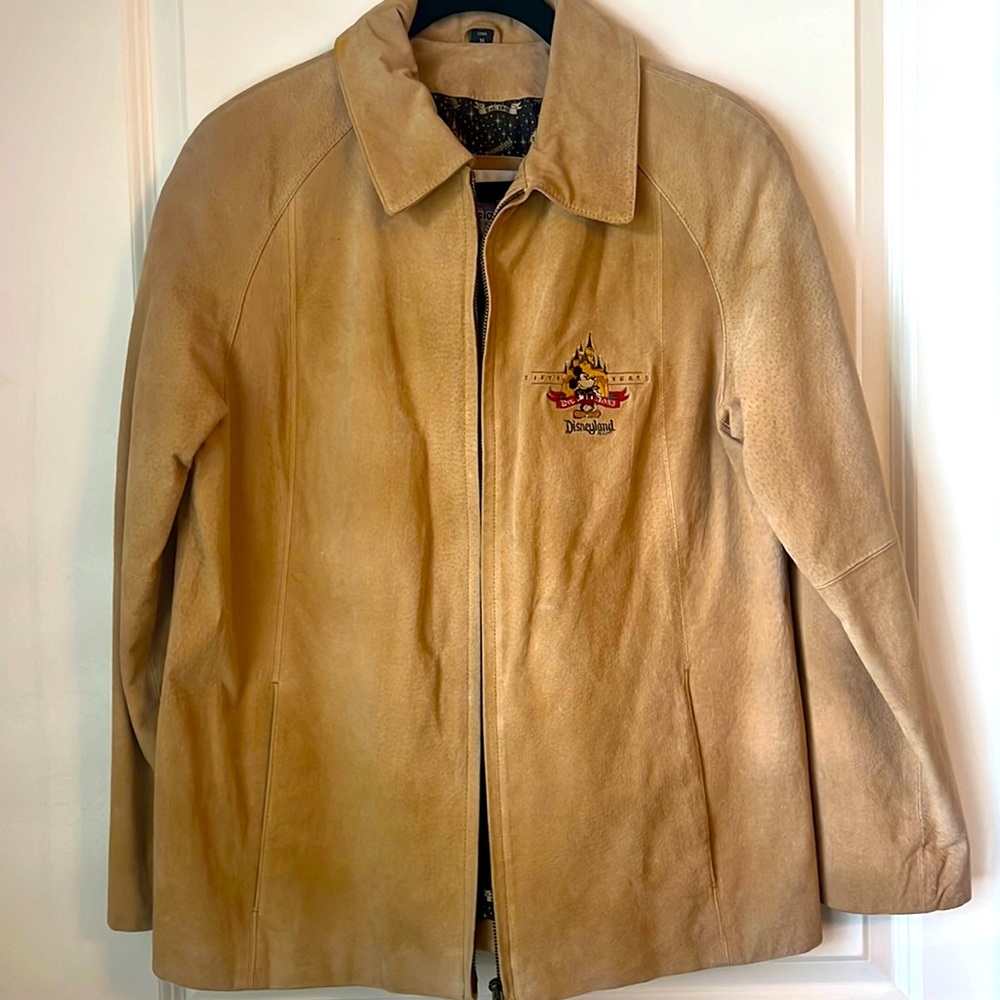 Disney Leather Suede Jacket Vintage